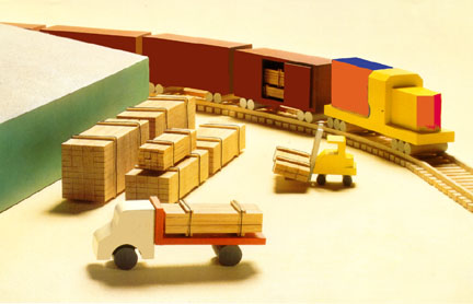Graphic of rail unloading.